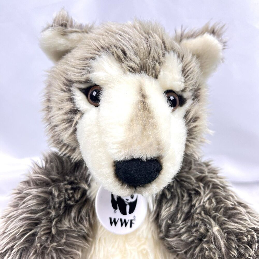 Build-A-Bear WWF Gray Wolf 2009 Retired Collectibear Plush Vintage Woodland
